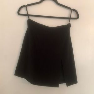 Black miniskirt